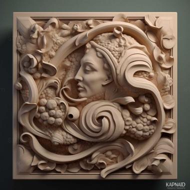 Patterns and decorations Knauf Aquapanel 1 3d model
